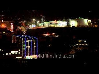 Kohima night views from aerial viewpoint