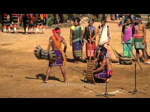 Cultural show by Garo tribe at Naga Heritage