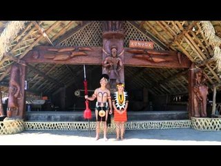 Konyak Naga couple at their morung