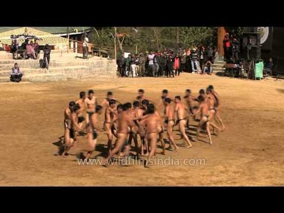 Big game displayed by Sumi tribe at Naga Heritage village