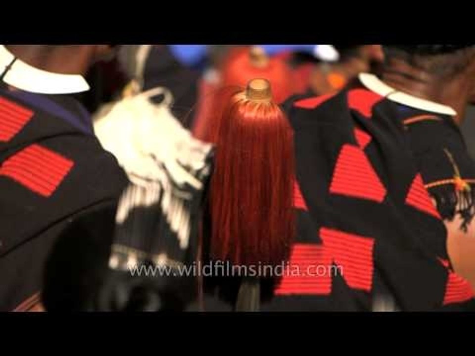 Mech Kachari presenting a folk song in Nagaland