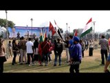 Participants from foreign countries at International Kite Festival 2014 in New Delhi