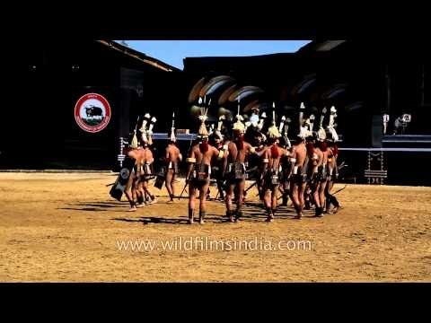 Warrior dance performed by the Phom Naga