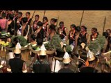 Naga tribals welcoming the delegates at Hornbill Fest
