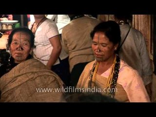 Apatani women celebrating the impending wedding