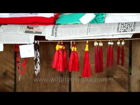 Traditional ornaments on sale, at Naga Heritage