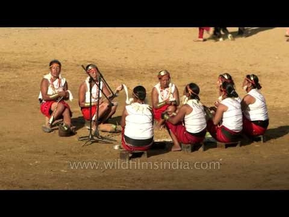 Phom women gets down to spin at Naga Heritage village