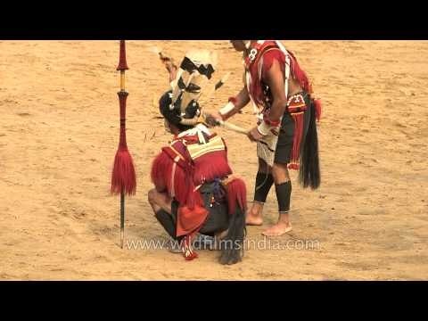 Rituals performed by Ao tribesmen showcased at Hornbill Fest