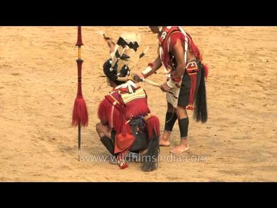 Rituals performed by Ao tribesmen showcased at Hornbill Fest