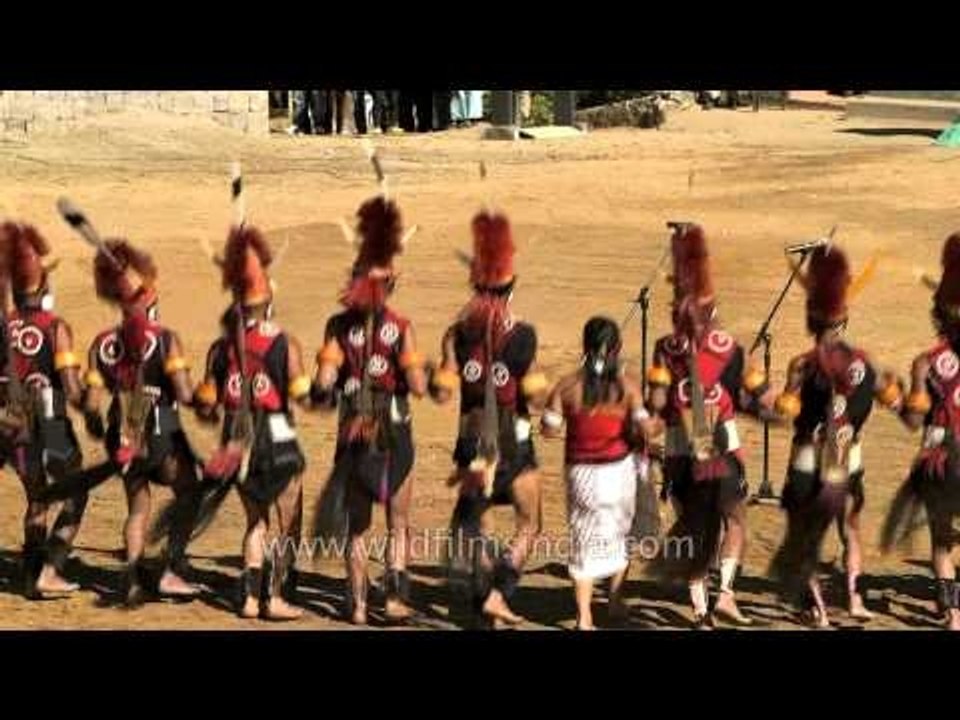 Yimchunger tribe perform their traditional dance in Nagaland