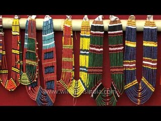 Multi coloured Naga bead necklaces and accessories on sale
