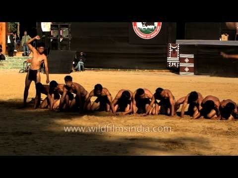 Great pressure game demonstrated by Sumi Naga tribe
