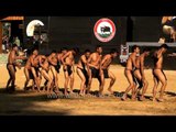 'Tug of war' in traditional Naga style demonstrated by Sumi tribesmen