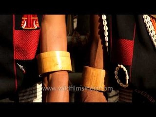 Tribesmen from the Sangtam Naga in traditional attire