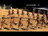 Enthusiastic sumi youth performing at Naga Heritage village