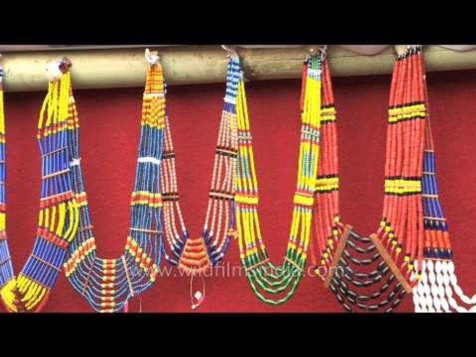 Naga ornaments showcased at Naga Heritage village