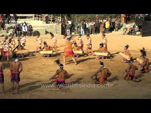 Garo tribe celebrating and merry making at Hornbill Fest