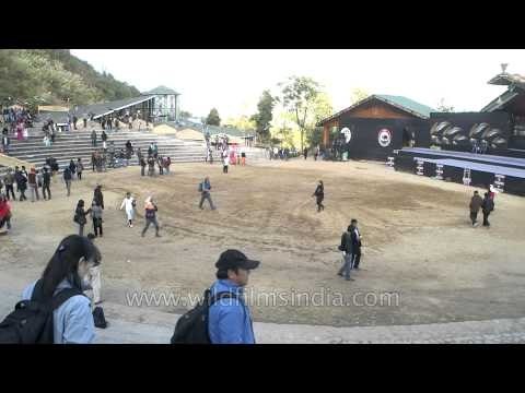 Main centre of cultural activities of Hornbill Festival, Kisama Village