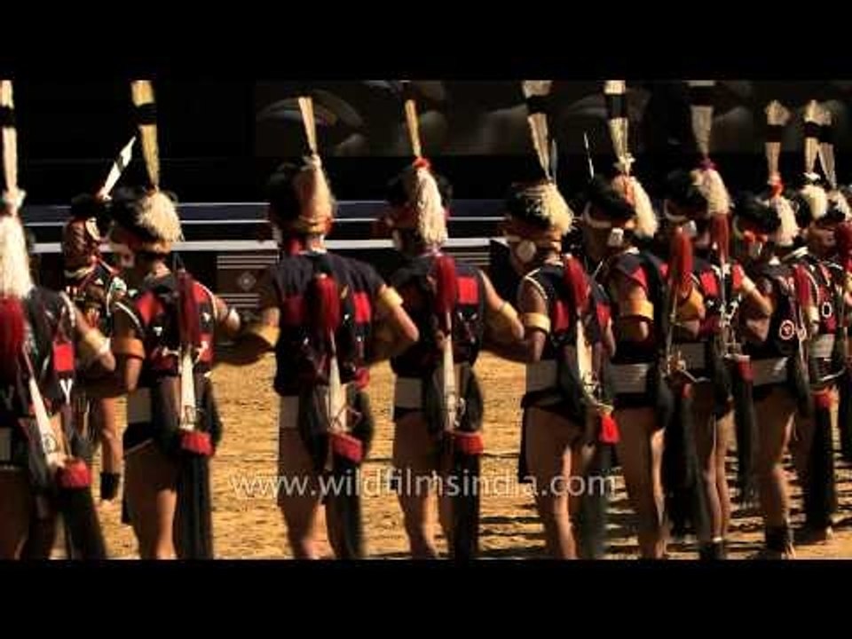 Ethnic dance performed by Sangtam tribe