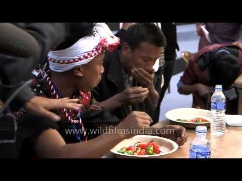 Daring challenge of eating the worlds' hottest chilli