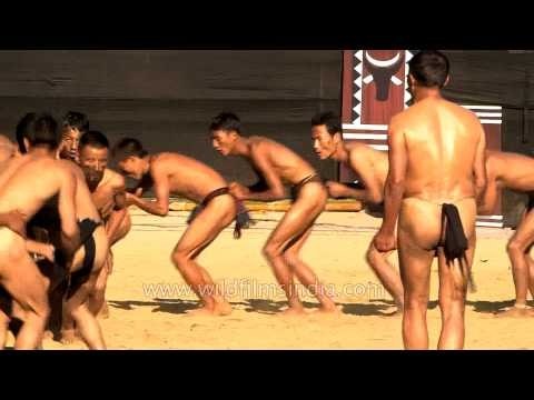Lotha Naga tribe showcasing old folk dance