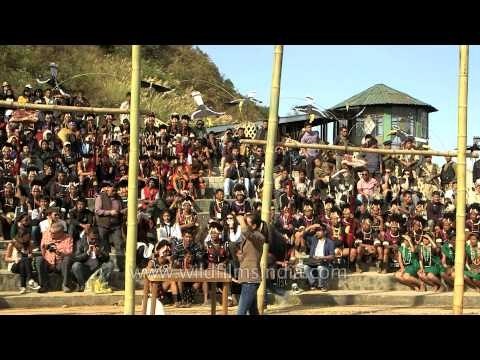 Winner of meat kicking competition at Hornbill festival 2013