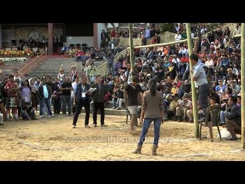 'Meat Kicking' indigenous game of the Nagas