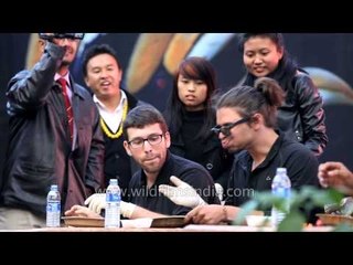 Crazy participants at Chilli eating Competition