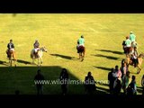 Polo players at Historic Polo Ground in Imphal
