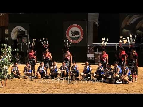 Naga style of spinning cotton : At Hornbill Fest