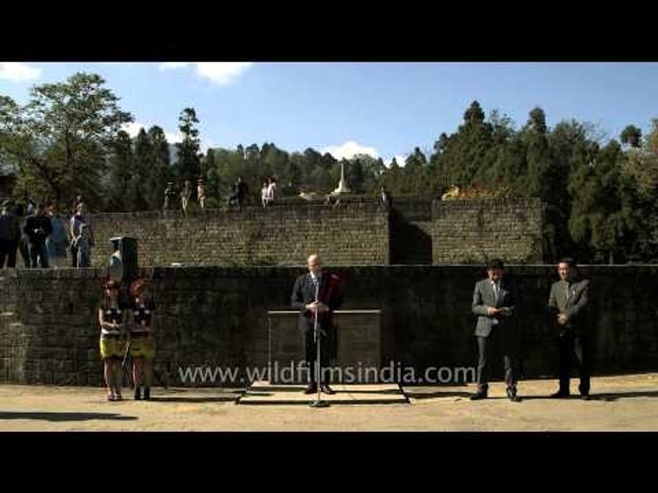 Brig. David Allfrey at WW II Peace Rally, Nagaland
