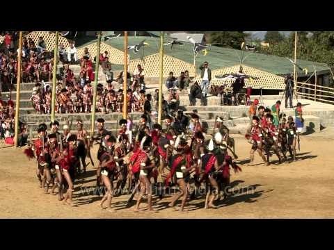 Head hunters - Konyak tribesmen celebrating a victory