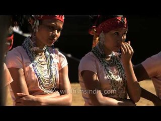 Looking awesome! Garo girls in traditional outfits