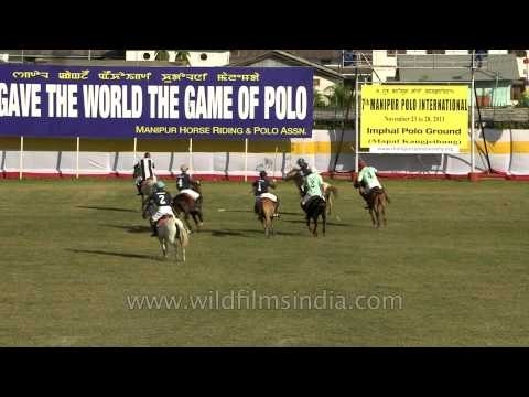 Final polo match play by India B(Manipur) vs USA at Mapal Kangjeibung, Imphal