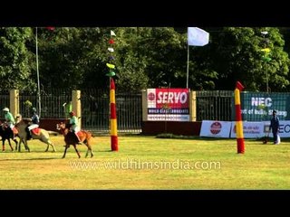 Polo match between USA and India at  Polo Ground in Manipur