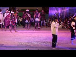 Trumpet, gong and animal hide drum of Churachandpur, Manipur