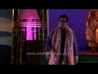 Manipuri model Nirmal Kangjam in Arunakumari's design