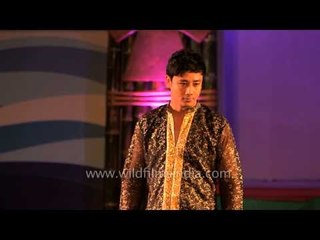 Showcasing the traditional attire at Sangai festival 2013