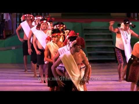 Folk dance presented by the Kuki tribe, at Sangai Fest