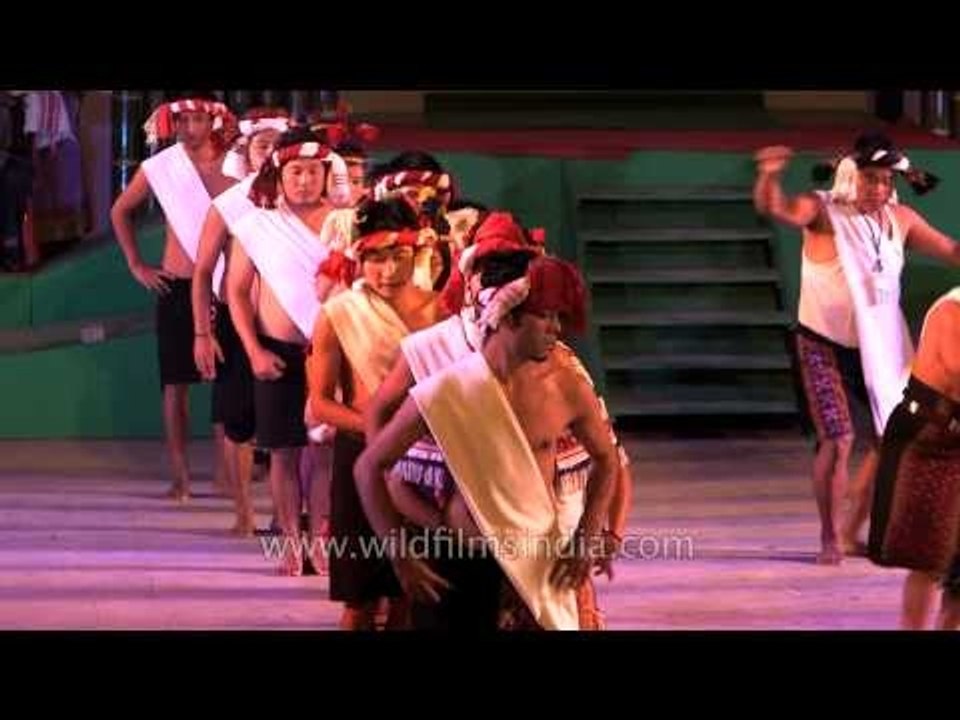 Folk dance presented by the Kuki tribe, at Sang...
