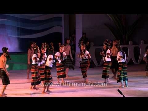 Hmar tribe cultural dance performed at Sangai Fest