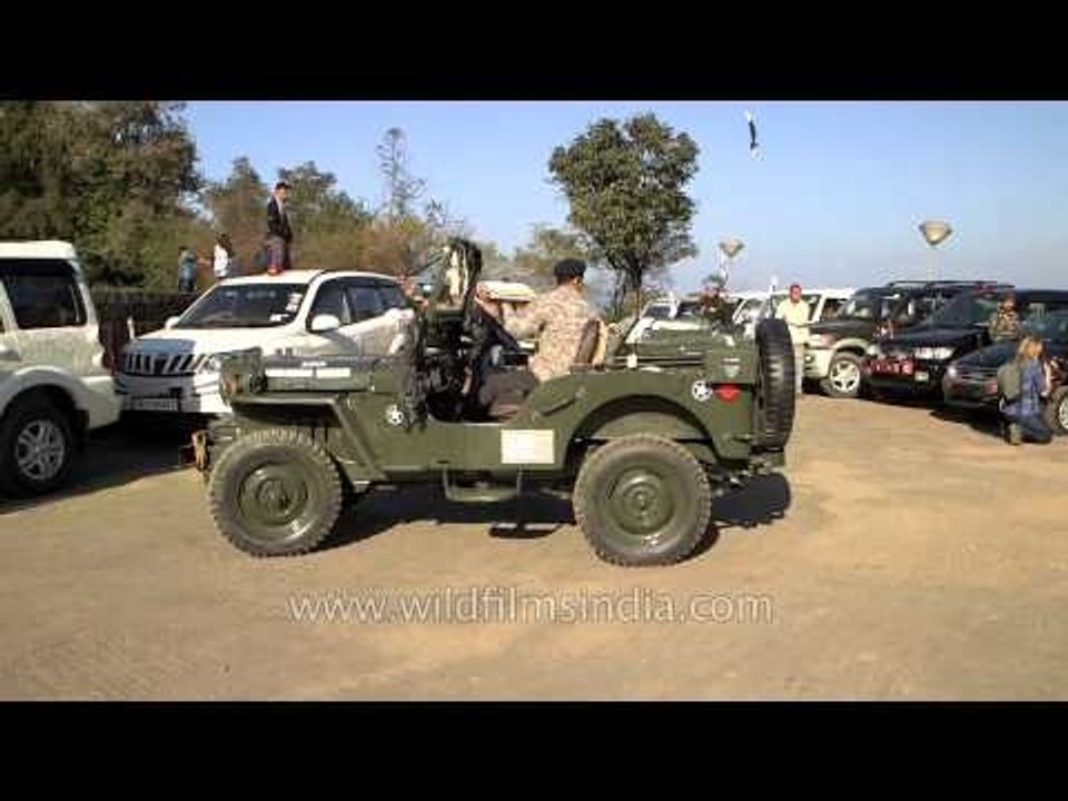 Vintage jeeps at WW II Peace Rally, Nagaland