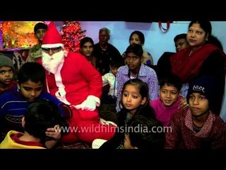 Santa meets the NGO children