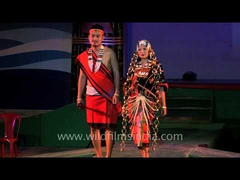 Traditional outfits showcased in modern style