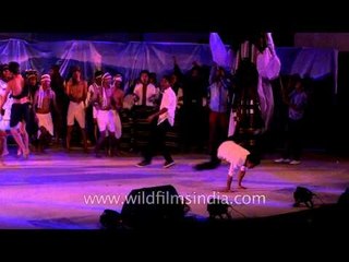 Hip hop dance by Churachandpur boys