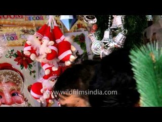 Buying decorations for Christmas at INA market