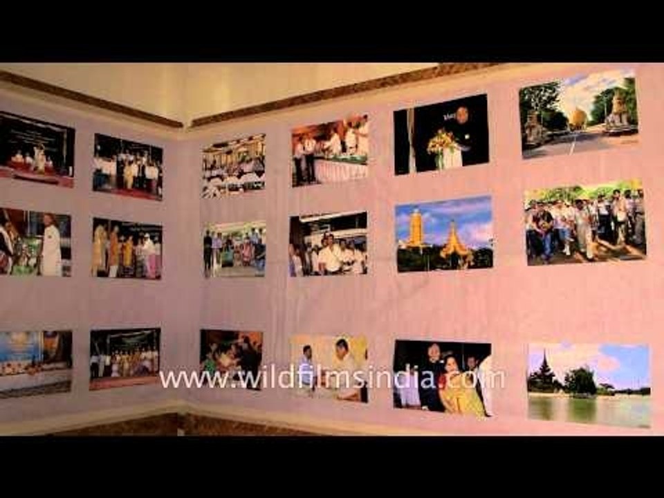 Art exhibition of Myanmar contemporary artistes...