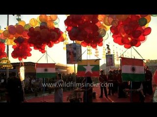 Okram Ibobi Singh at the Sangai Fest 2013