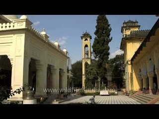 The shining golden building "Govindajee Temple" at Imphal