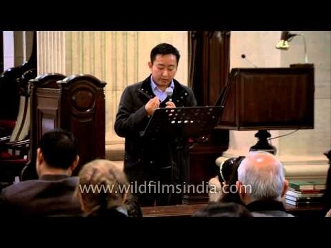 Immanuel Imti delivering sermon at Delhi Ao church